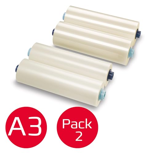 GBC Laminierfilmrollen für GBC Ultima35 Laminiergerät, Laminierfolien Rolle, 60 m x 305 mm, Folienstärke 125 mic, 2 Stück, 3400931EZ