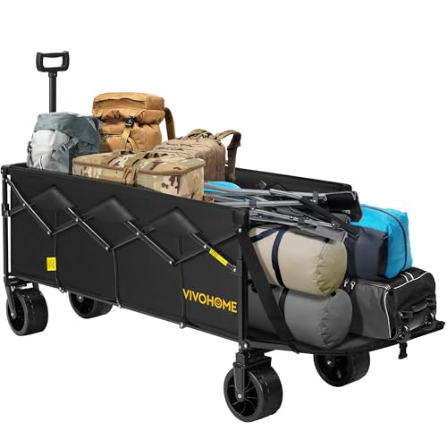 VIVOHOME 48'' Extended Folding Cart