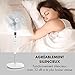 KLARSTEIN Silent Storm Pedestal Fan, Oscillating and Adjustable Height, Quiet Operation, 12 Speed settings, Remote Control, 5 Operation Modes, White