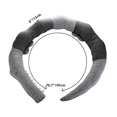 Baby Crib Bed Bumper Pillows for Baby Kids Boys Girls Toddler,Breathable Newborn Infant Cradle Cot Rails Alligator Pads Decor Protector Baby-Crib-Bumper(Grey) - Thumbnail 6