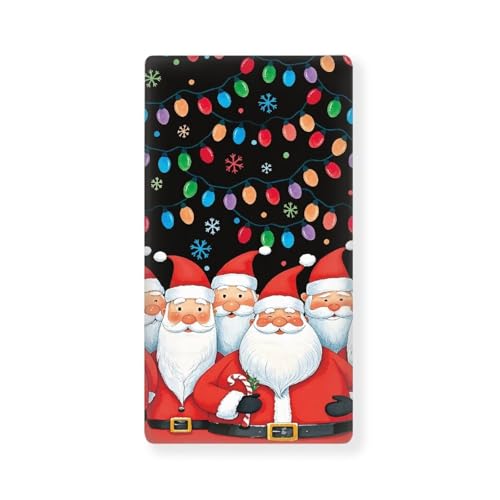 Image of Christmas Crib Sheet for Baby Boys Girls Santa Claus Soft Comfy Crib Mattress Cover 28 inchx52 inch Standard Crib Bedding Sets Toddler Mattress Sheets,Black Newborn Infant Crib Sheets