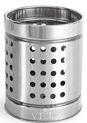 VRCT Stainless Steel Spoon, Cutlery Pen Holder, Brush Stand (Design May Vary) (B07PMYW815) Amazon Price History, Amazon Price Tracker