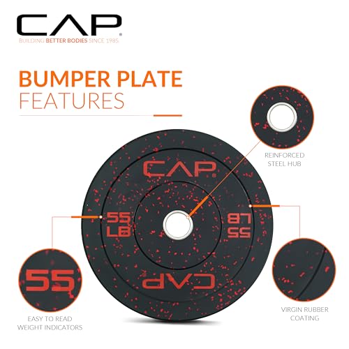 Image of CAP Barbell Rubber Olympic Bumper Plate | Multiple Options /Colors