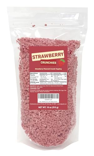 Strawberry Crunchies Crunch Toppings Valentine’s Baking, Cupcakes, Valentine's Cookies Frappe