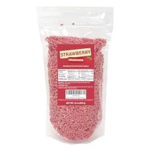Strawberry Crunch Topping Strawberry Crunch Crumbles for Ice Cream, Frappe, Cookies & Cakes, Cupcake Toppings, 18 Ounce Bag
