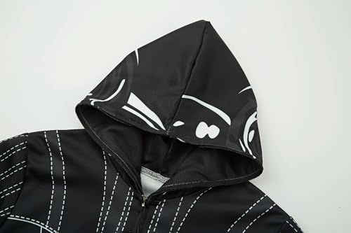 Kids Black White Troopers Inspired Pullover Zip up Hoodie Sports Sweatshirt Casual Jacket Unisex4