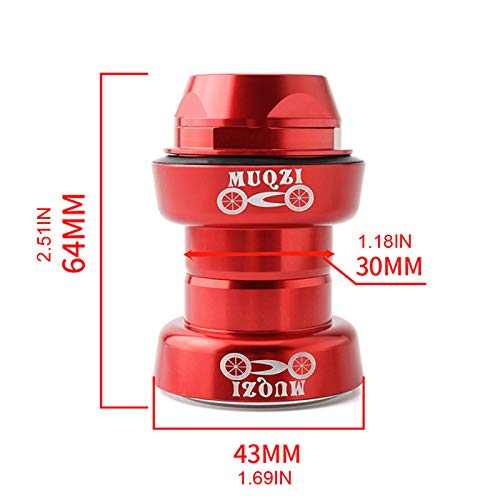 Staol Vintage Gloss Bicycle Threaded Alloy Road Headset 22.2/1 Inch Tooth Front Fork Repair Modification Parts thumb #8
