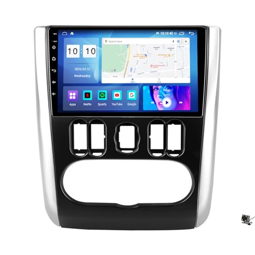 Ottspu Leitor de rádio estéreo para carro Android 12 Double Din para Nissan Almera 2012-2019, tela s