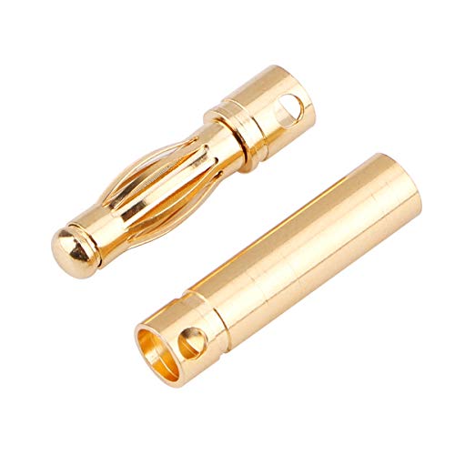 20 Pairs 4.0mm Banana Bullet Connector Plug Male Female for RC Battery ESC Brushless Motor - Thumbnail 6