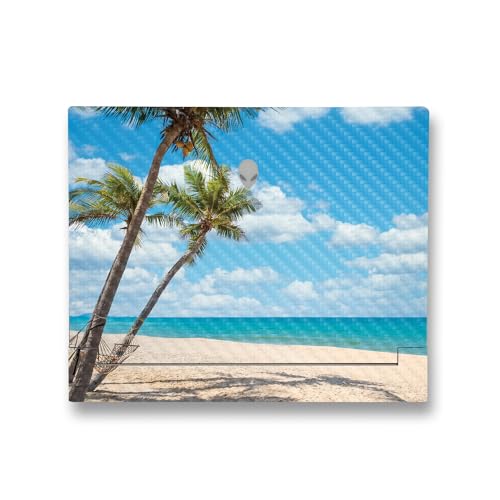 Image of MightySkins Carbon Fiber Skin Compatible with Alienware X14 R2 (2023) Full Wrap Kit - Palm Beach | Protective, Durable Textured Carbon Fiber Finish | Easy to Apply & Change Styles | Made in The USA