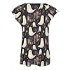 Ruffle Sleeve Tops for Women Trendy - Cute Ghost Halloween Print V Neck Summer T-Shirts Tops for Women 2026, Style-1, XXL #3
