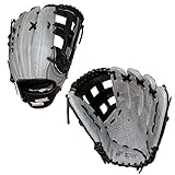 SSK Z5 Craftsman Outfield Baseball Glove – Deep Pocket 12.25' - 12.5” - 12.75” – Right & Left Hand Throw (Grey/Black - H Web, 12.75' - Right Hand Throw)