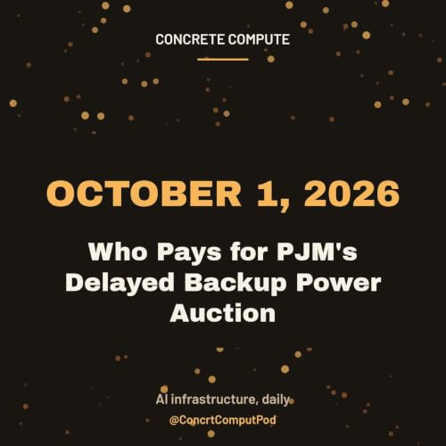 Who Pays for PJM's Delayed Backup Power Auction &mdash; October 1, 2026