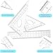 Zonon 6 Sets Math Geometry Kit Student 10 Pcs Shatterproof Storage Box Includes Compass, Rulers, Protractor, Eraser, Pencil Sharpener, Lead Refills, Pencil for Back to School Students Class Teacher