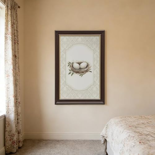 Impression sur toile nid d'oiseau rétro, cadeau idéal maison - 3