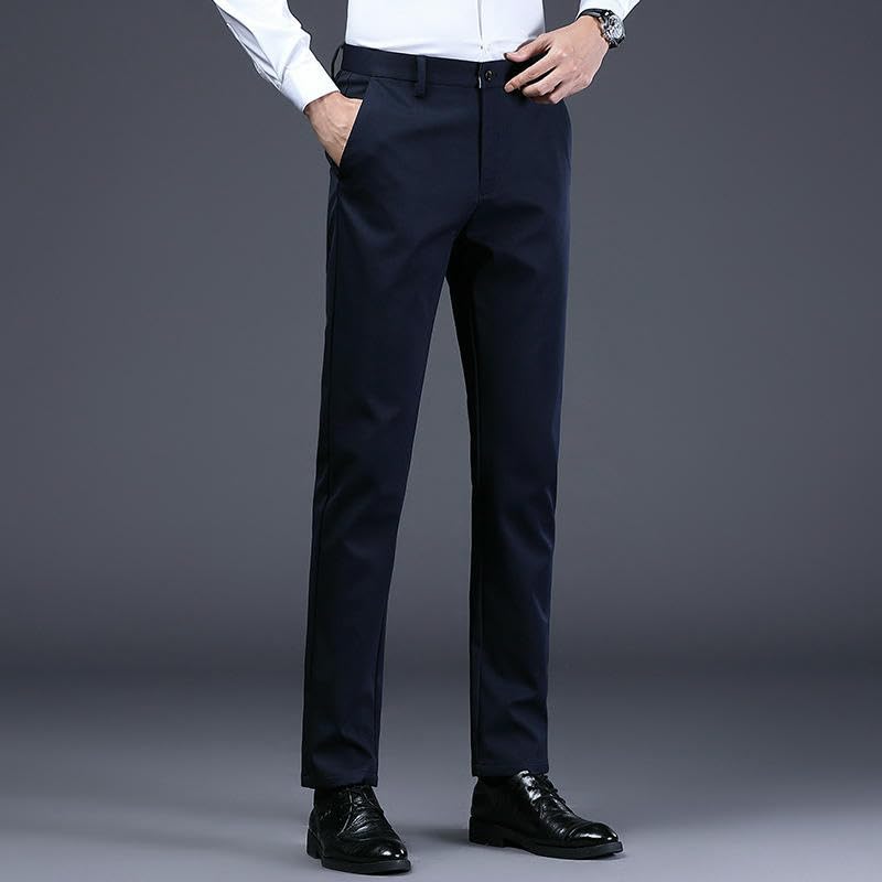 Men's Simple Comfortable Wrinkle-Resistant Business Slim Breathable Casual Pants2