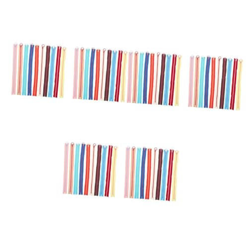 SEWACC 60 Peças Zíper De Resina Zíperes De Roupas Zíperes DIY Zíper Invisível Acabamento De Metal Ve