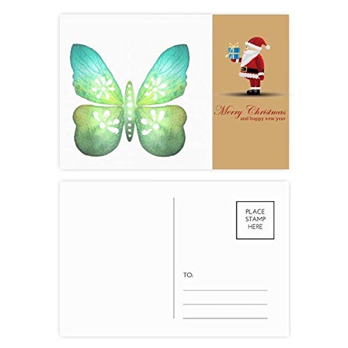 Cartes postales motif floral lot de 20 avec feuilles vertes pour correspondance et loisirs créatifs