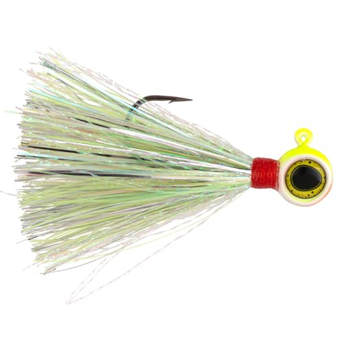 Northland Tackle DEEP-VEE FLASHTAIL JIG / 2.25" / 1/4 OZ - #2/0 HK / 2 Pack/Chartreuse