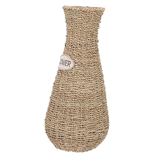 BESTYASH Gewebte Rattan Vase Handgefertigte Blumenvase Kreative...