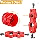 POFET 4pcs Copper Pipe Cleaner and Reamer Set, Pipe Cleaners,2 Copper Pipe Cleaners and 2 Reamers for Copper PVC and Flexible Steel Pipes