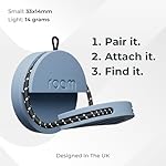Roam Smart Tracker | Smart Bluetooth Item Finder Compatible with iOS & Android | Built-in Elastic Strap | Replaceable Battery | No Extra App or Subscription | 4-Pack, Blue, Black, Pink & Green - Image 3
