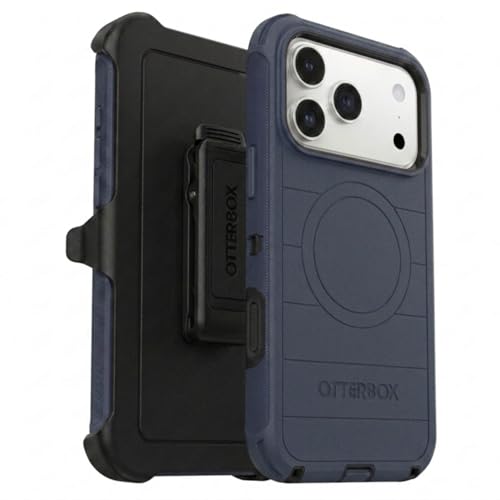 OtterBox iPhone 17 Pro Max (�̂�) - �f�B�t�F���_�[�V���[�Y�P�[�X - �r���e�[�W�C���f�B�S�h���[��(�u���[&�u���b�N) - �z���X�^�[�N���b�v�L�b�N�X�^���h�t�� - MagSafe�ɃX�i�b�v���� - ��� & �ϋv��