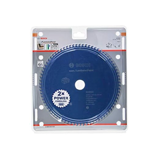 Bosch Accessories Disco de sierra circular Expert for Laminated Panel (aglomerado, 254 x 30 2,6 mm, 78 dientes, accesorio sin cable)