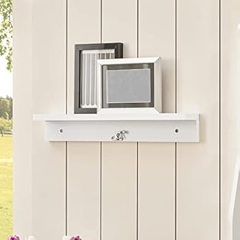 SOBUY Wall Mounted Folding Table White Office Table Space Saver Study Table Computer Desk I.8740919