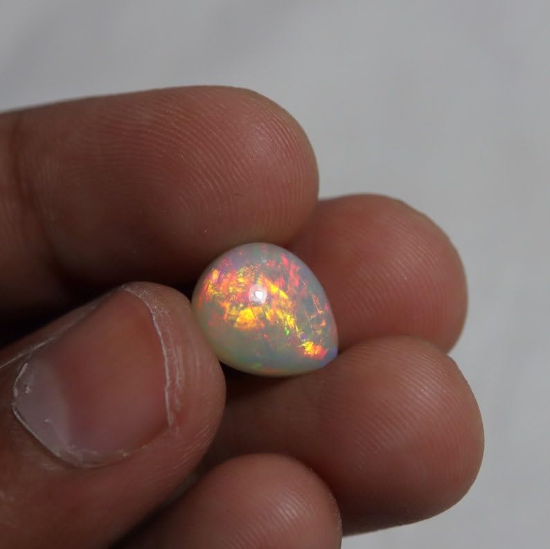 1 cabochon d'opale éthiopienne de qualité AAA pour collectionneur - 5
