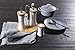 Premier Housewares - Juego de aceitera, vinagrera, salero y pimentero (cerámica y...