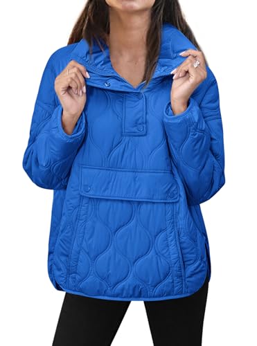 Yousify Women's Oversized Puffer Jacket in Cozy Blue – Perfect Blend of Style and Comfort! - Image 2