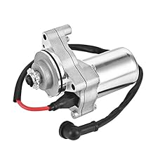 Trkimal 3 Bolt Starter Motor with Cable for 50cc 70 cc 90cc 100 cc 110cc 125 cc Dirt Bikes Go Karts ATVs Pit Bike Dune Buggy Sandrail Quad 4 Wheelers SSR Roketa Taotao Coolster Jonway SunL