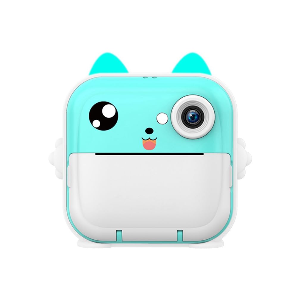 Cámara de fotos digital HD con memoria 32 G para niños, color azul