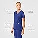 WonderWink W123 Women’s Stylized V-Neck Scrub Top — Galaxy Blue, Small