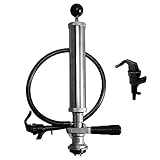 LUCKEG Beer Party Pump with Picnic Tap 8 inch US Sankey D System Beer Keg Tap with Lever Handle for...