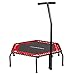 Trampoline Fitness Ultrasport, Guidon Solide et Cordes élastiques Robustes pour la Plus Grande Sécurité ! Appareil d'Intérieur Parfait pour la Maison, Jumping Fitness, en 2 Variantes : Dure ou Souple