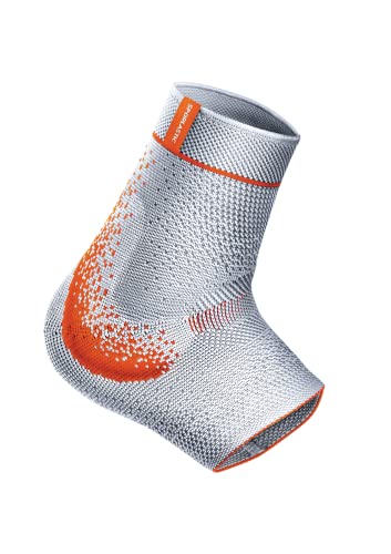 Preisvergleich Produktbild SPORLASTIC Sprunggelenkbandage MALLEO-HiT Supreme für rechts & links - Orthopädische Knöchelbandage für das Fußgelenk mit Kompression & Friktionspelotten - Ideal für Sport & Reha - Platinum Größe 5