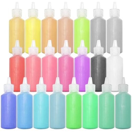 Allazone Arena de Colores para Sand Art, Art Sand Kit, Juego de Manualidades de Arena para DIY Arena Artes y Manualidades Kit para Dibujar, Pintar (22 Colores, 770g)