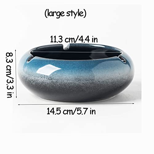 Cendrier de bureau en céramique multicolore support pour fumer maison - 3