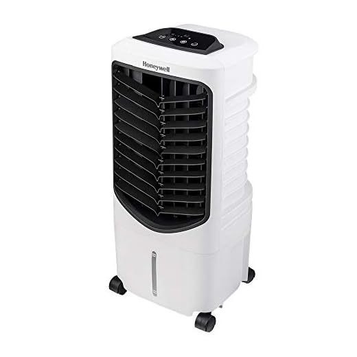 Honeywell Quiet, Low Energy, Compact Spot Fan & Humidifier, TC09PEU White Indoor Portable Evaporative Air Cooler 