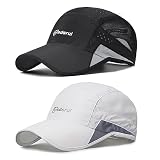 AYPOW Casquette de Baseball Homme, 2 Paquets de Casquettes Soleil Respirantes LéGèRes SéChage Rapide, Chapeau D'éTé Maille RéGlable pour Le Sport ExtéRieur Course à Pied Le Golf Les Loisirs Randonnee
