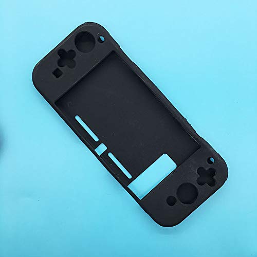 [Części do gier wideo] 2 SZTUK Dla Nintendo Switch Silikonowa Konsola Do Gier Gumowy Żel Pokrywa Ochronna Skrzynka Silikonowa Gumowa Pokrywa [Wymień] (Color : Black)