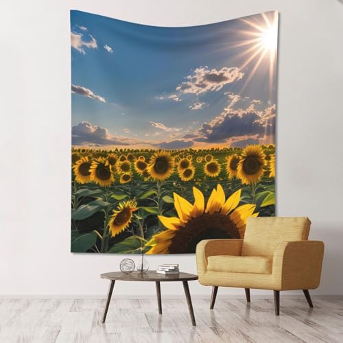Tapisserie de chambre tournesols créez un coin de nature lumineux chez vous