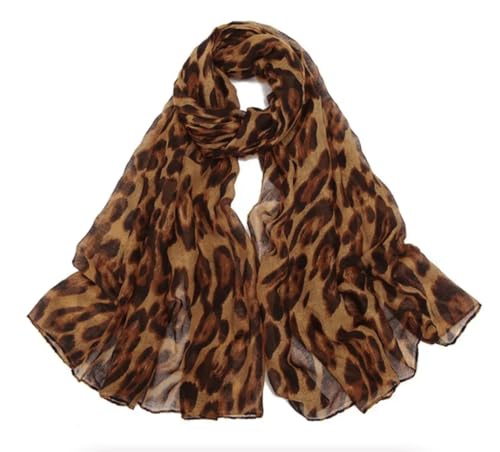 Secret for Longevity Extra Large Long Black Brown Tan Camel Caramel Ocelot Leopard Cheetah Animal Print Scarf Wrap Shawl Pashmina Sarong 35" x 70" inches4