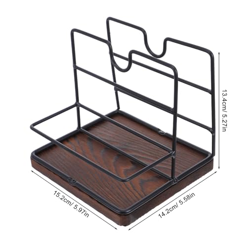 Porte-serviettes moderne bois et support de condiments élégant pour salle à manger - 3
