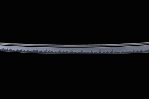 Miniatura 7 de Handforged Samurai Katana Sword - Damascus10601095 High Carbon Steel, Full Tang, Iron Tsuba, Solid Wood Saya - Real Functional Sharp Blade for