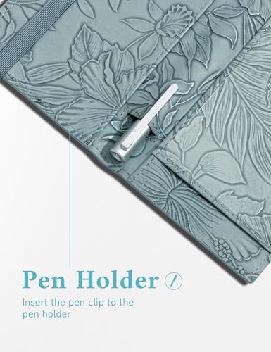 Image of Zreal Checkbook Cover for Men & Women Snakeskin Pattern, Light Blue, 7.0 x 3.5 x 0.35 inches, Minimalist