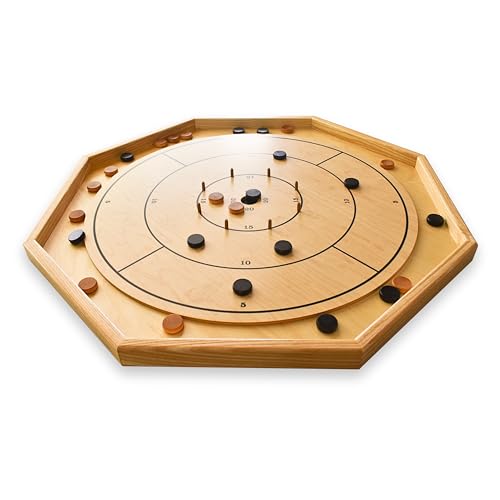 Tablero de Crokinole Tradicional Octogonal - Juego de Mesa The Gold Standard miniatura 2