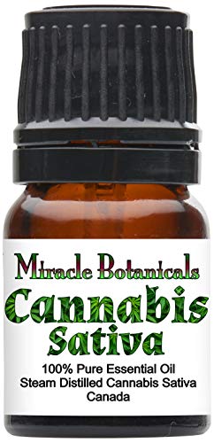 Miracle Botanicals Cannabis Sativa Essential Oil - 100% Pure Cannabis Sativa - Therapeutic
